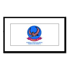 MUAVS2 - M01 - 02 - Marine Unmanned Aerial Vehicle Squadron 2 (VMU-2) with Text - Small Framed Print